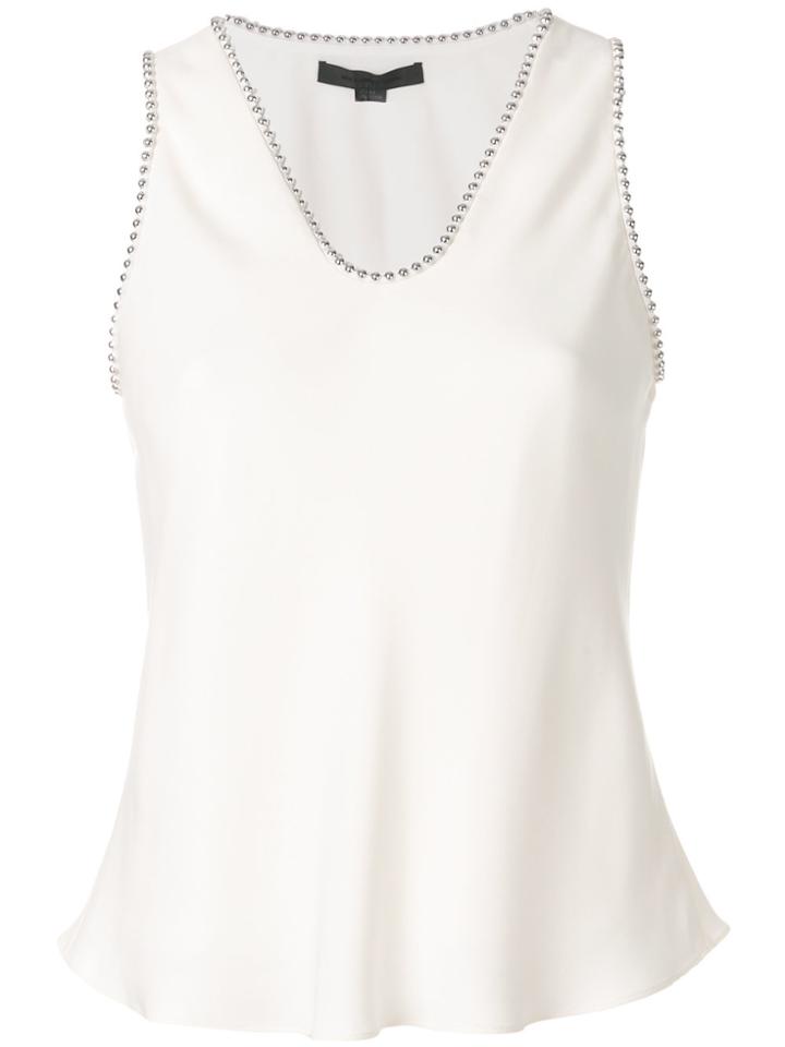 Alexander Wang Studded Trim Blouse - Nude & Neutrals