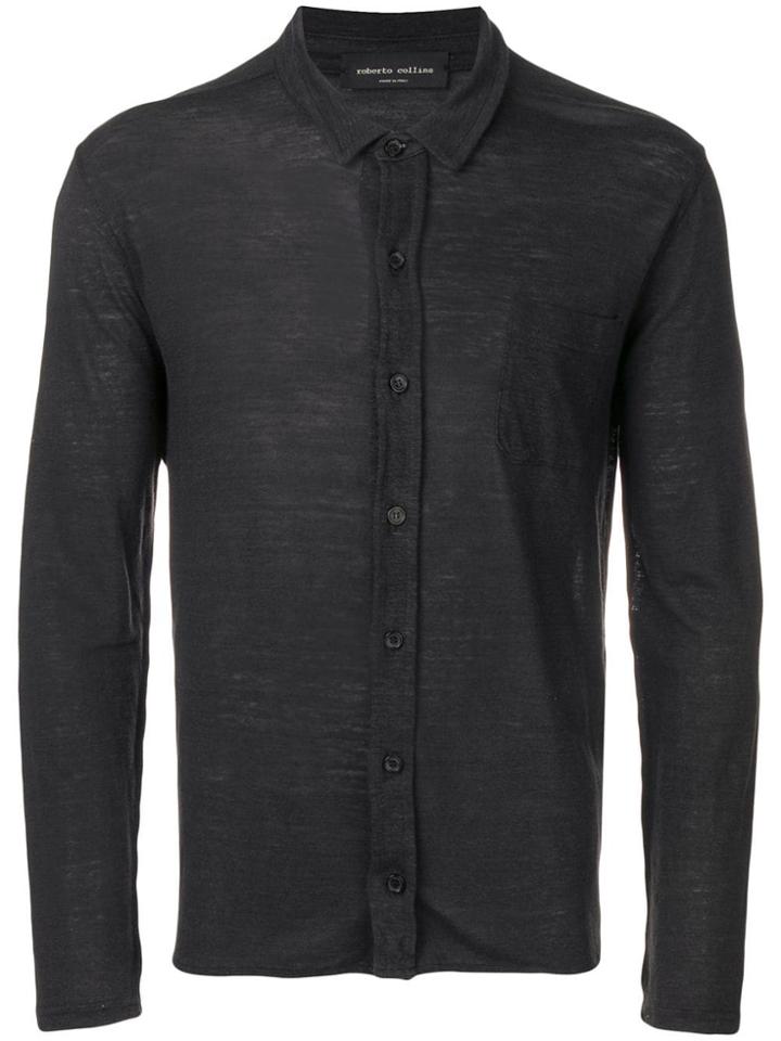 Roberto Collina Chest Pocket Shirt - Blue