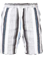Lemlem Vertical Stripe Shorts - White