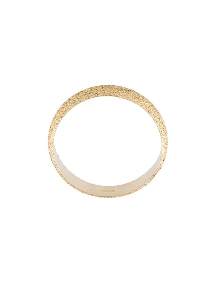 Carolina Bucci Florentine Finish Flat Sparkly Ring, Women's, Size: 4, Metallic