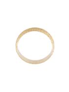 Carolina Bucci Florentine Finish Flat Sparkly Ring, Women's, Size: 4, Metallic
