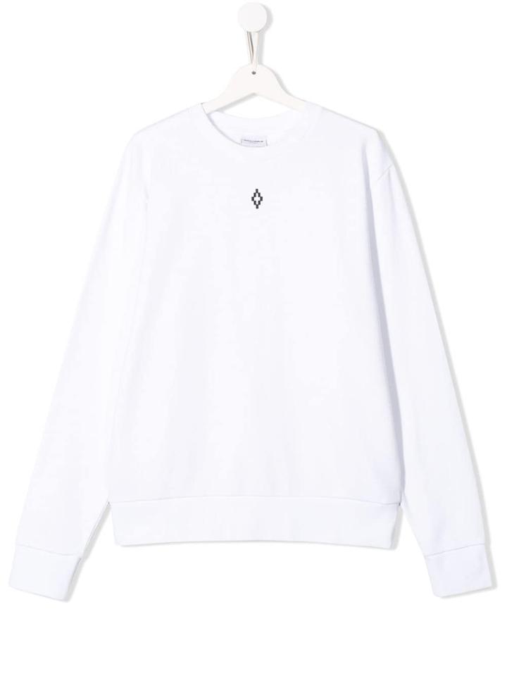 Marcelo Burlon County Of Milan Kids Teen Graphic Flag Print Sweatshirt