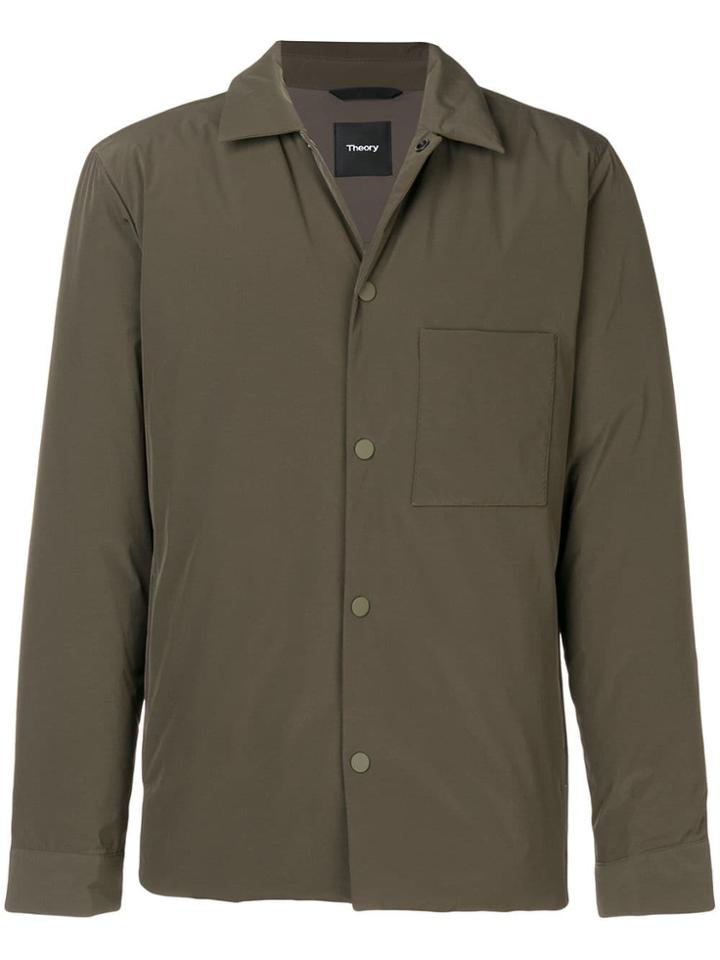 Theory Patch Pocket Jacket - Green