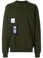 Rick Owens Drkshdw Patch Detail Sweatshirt - Green