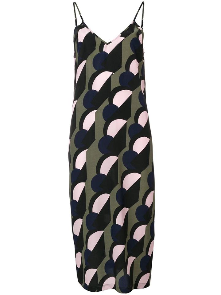 Être Cécile Geometric Shift Dress - Green