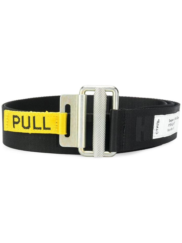 Heron Preston Jacquard Tape Belt - Black