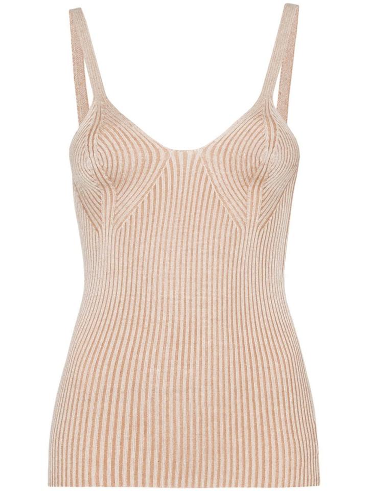 Mara Hoffman Ribbed Vest Top - Neutrals