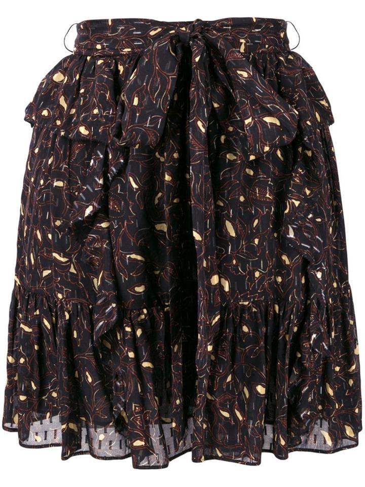 Ulla Johnson Printed Mini Skirt - Black