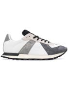 Maison Margiela Colour Block Lace-up Sneakers - White