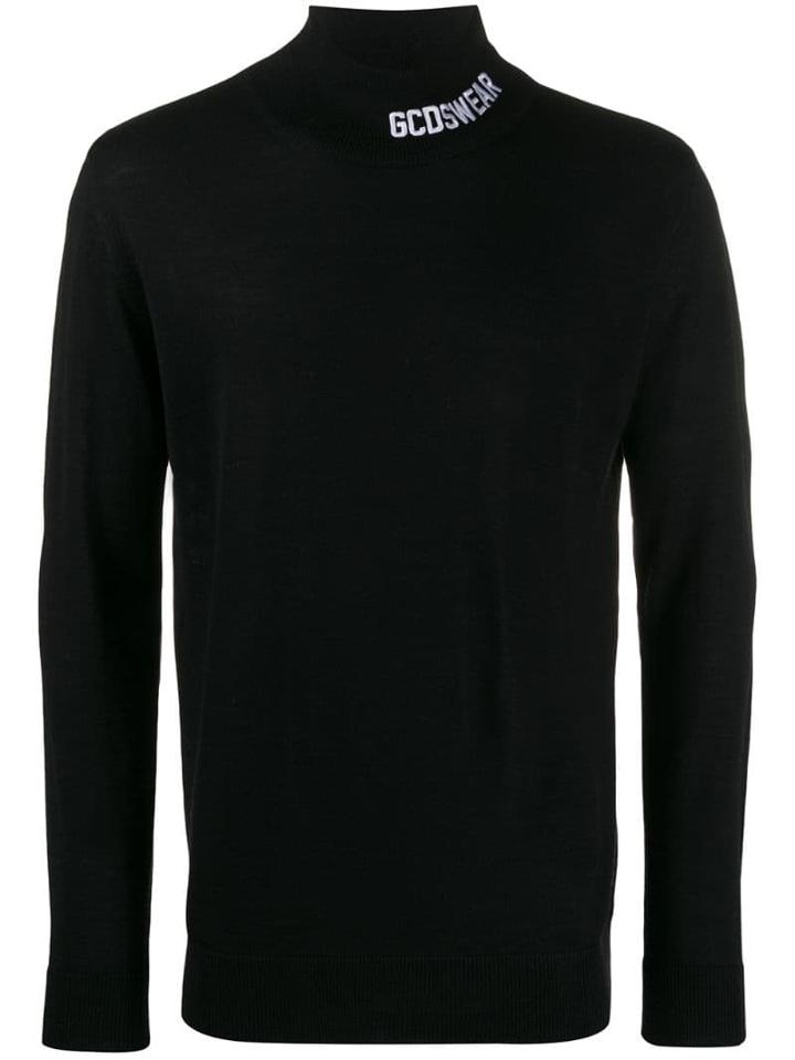 Gcds Roll Neck Jumper - Black