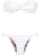 Amir Slama Bandeau Bikini Set - White