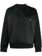 Prada Technical Logo Sweatshirt - Black
