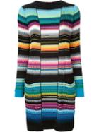 Missoni Long Striped Cardigan, Women's, Size: 40, Cotton/rayon/polyester