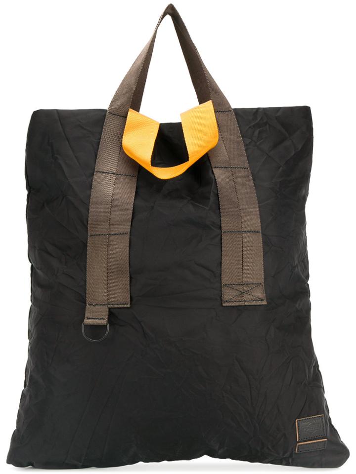 Marni Crinkle Effect Tote Bag - Black