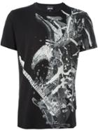 Just Cavalli Guitar Eagle Print T-shirt, Men's, Size: Small, Black, Cotton