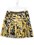 Young Versace Pleated Skirt - Black