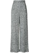 Roland Mouret - Cropped Flared Trousers - Women - Cotton/acrylic/polyamide/wool - 4, Grey, Cotton/acrylic/polyamide/wool