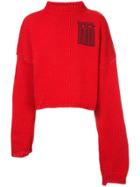 Raf Simons Baggy-fit Sweater - Red