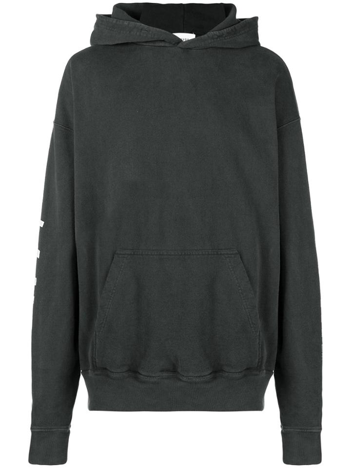 Rhude Falling Checkers Rhacer Hoodie - Grey