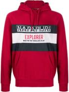 Napapijri Explorer Printed Hoodie - Red