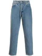 Levi's: Made & Crafted Washed Style Cropped Jeans - Blue