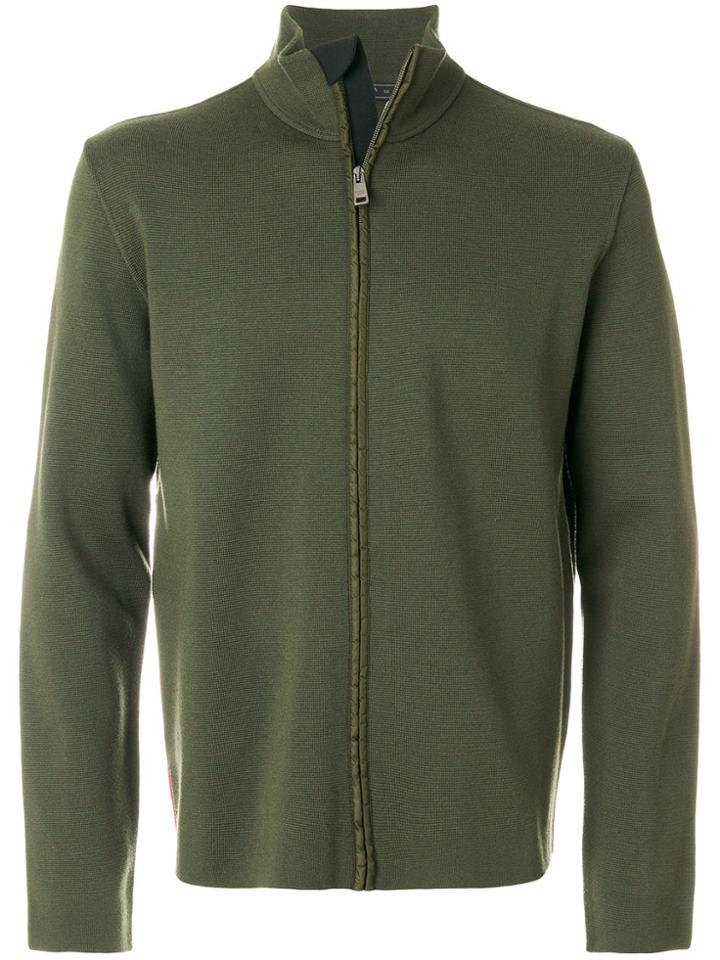 Prada Zipped Track Top - Green