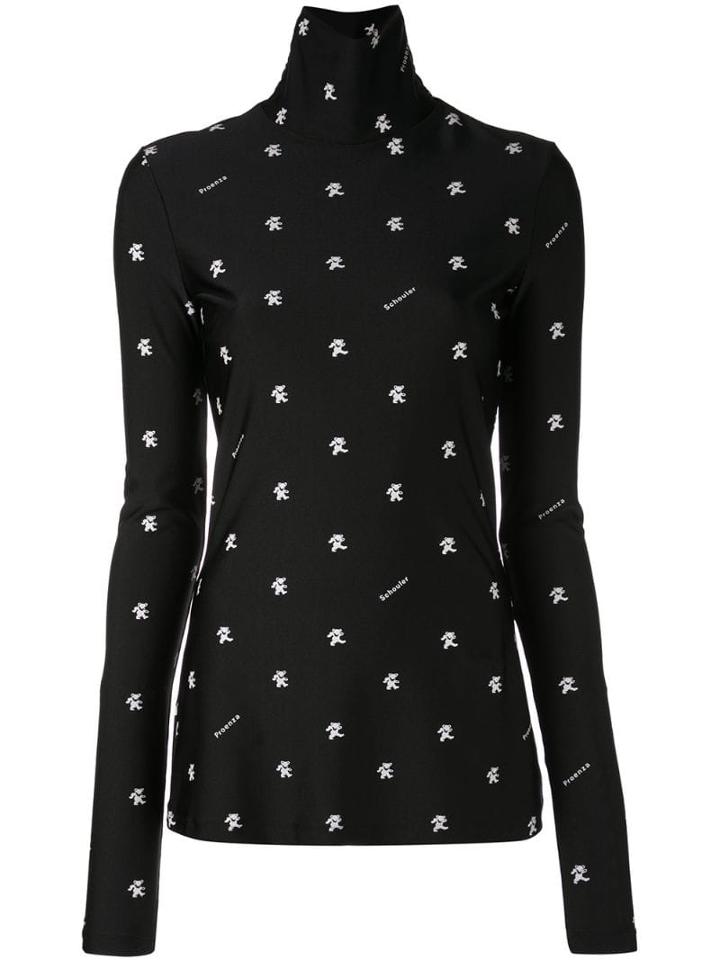 Proenza Schouler Pswl Grateful Dead Bear Turtleneck - White