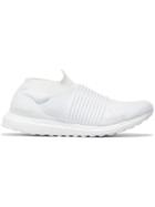 Adidas White Ultra Boost Laceless Sneakers