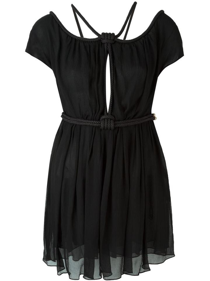 Jay Ahr Rope Detail Off-shoulder Dress