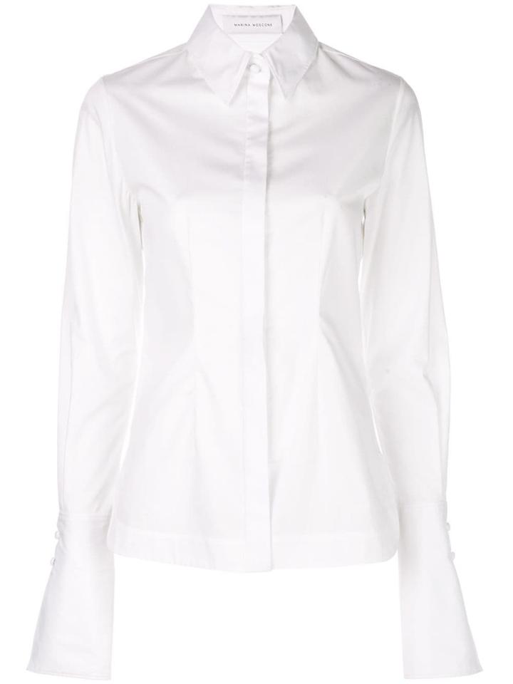 Marina Moscone Extra-long Sleeved Shirt - White