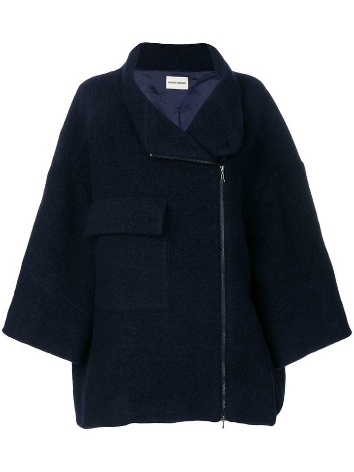 Henrik Vibskov Some Bomber Oversize Jacket - Blue