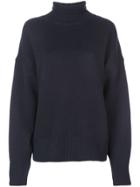 The Row Oversized Roll Neck Sweater - Blue