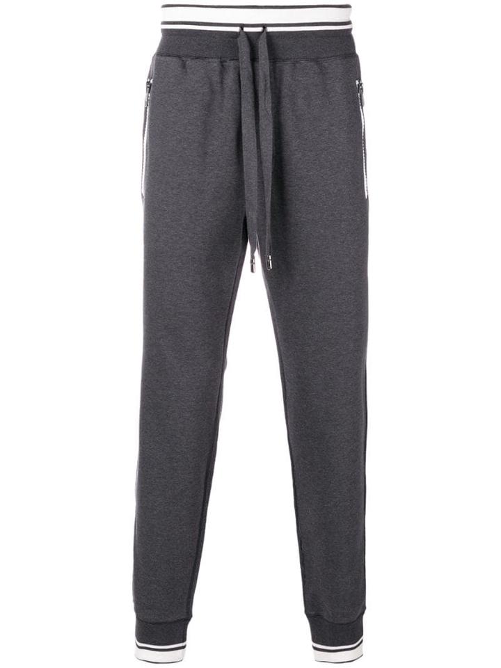 Dolce & Gabbana Tapered Jogging Bottoms - Grey