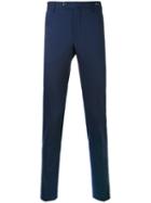 Pt01 - Straight Leg Trousers - Men - Virgin Wool/spandex/elastane - 50, Blue, Virgin Wool/spandex/elastane
