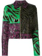 Versace Patchwork Leather Jacket