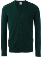 Aspesi V-neck Cardigan, Men's, Size: 50, Green, Cashmere