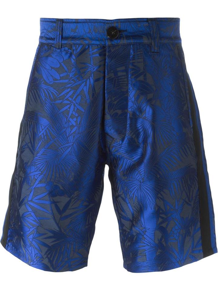 Christian Pellizzari Leaf Jacquard Shorts