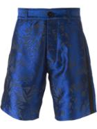 Christian Pellizzari Leaf Jacquard Shorts