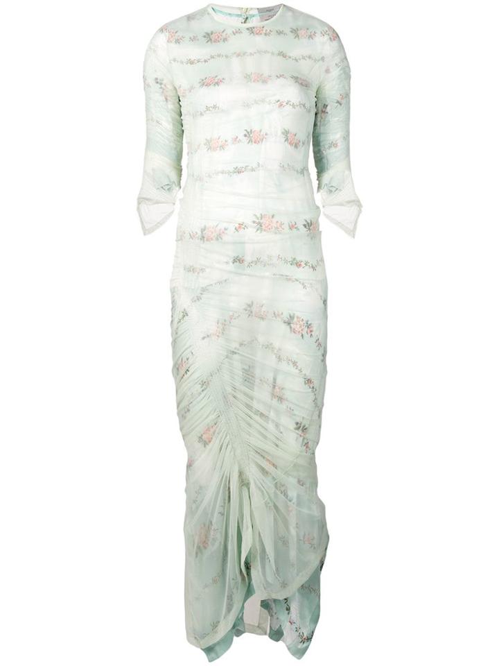 Preen By Thornton Bregazzi Long Cocktail Dress - Green