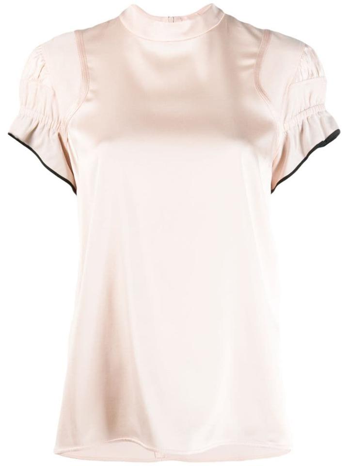 Victoria Victoria Beckham Ruffle Sleeve T-shirt - Pink