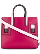 Marni Geometric Embellished Tote Bag - Pink & Purple
