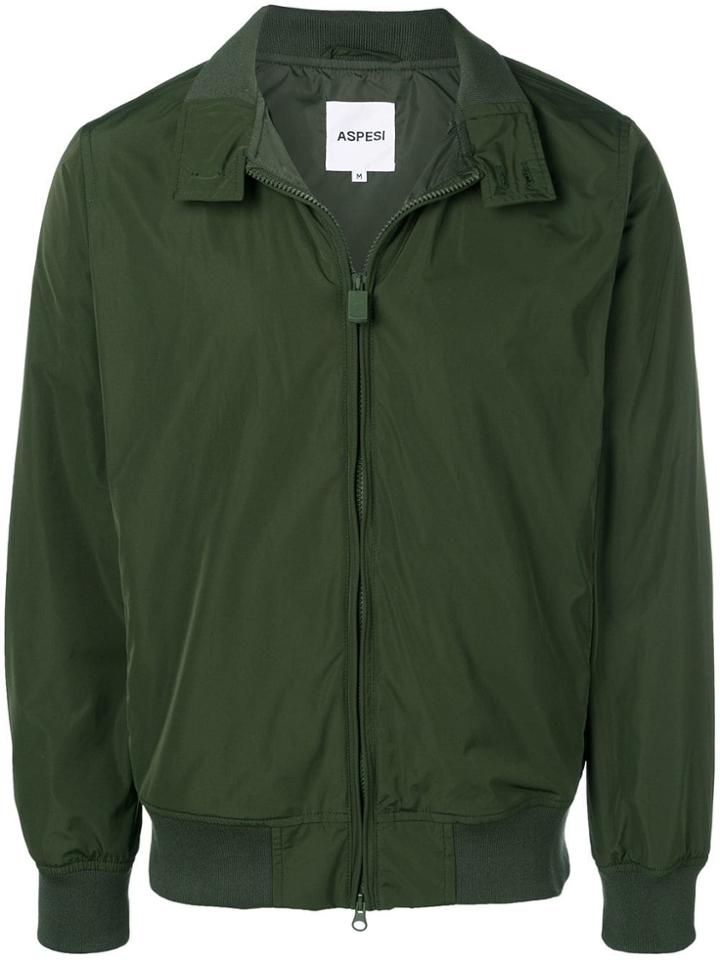 Aspesi Zipped Bomber Jacket - Green