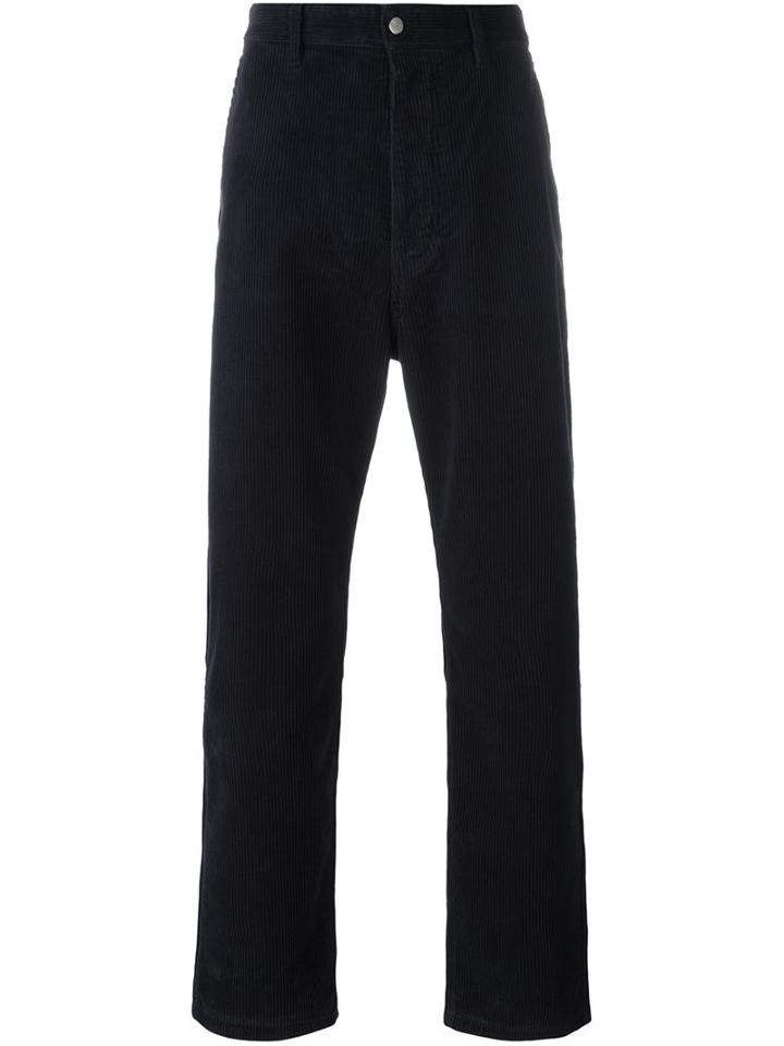 Ami Alexandre Mattiussi Corduroy Trousers, Men's, Size: Xs, Blue, Cotton