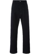 Ami Alexandre Mattiussi Corduroy Trousers, Men's, Size: Xs, Blue, Cotton