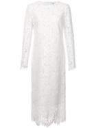 Ganni Lace Shift Dress - White