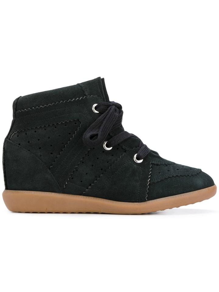 Isabel Marant Bobby Wedge Sneakers - Black