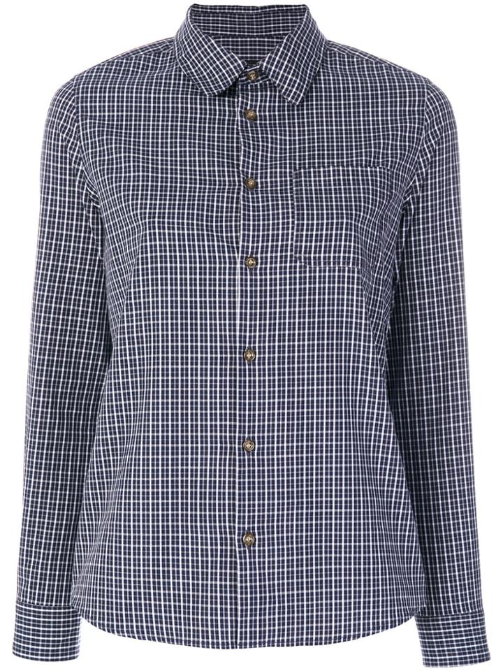 A.p.c. Tartan-style Checked Shirt - Blue