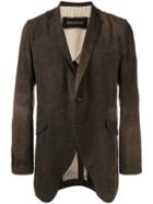 Uma Wang Come Jacket, Men's, Size: Large, Brown, Linen/flax/viscose/cotton