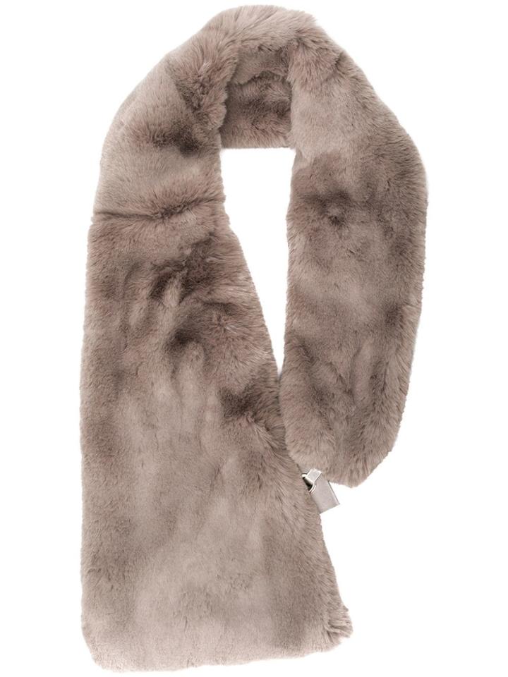 Chalayan Faux Fur Scarf - Grey