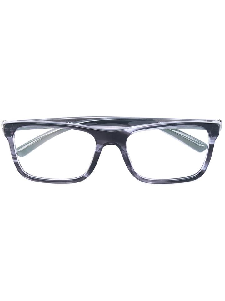 Bulgari - Rectangular Frame Glasses - Men - Acetate - 55, Grey, Acetate